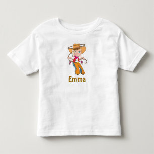T-shirt Pour Les Tous Petits Chemise de fille-fille blonde avec nom