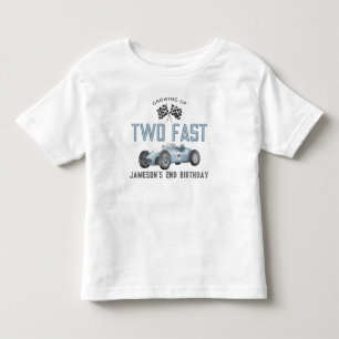T-shirt Pour Les Tous Petits Chemise de garçon d'anniversaire voiture de course