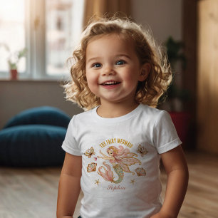 T-shirt Pour Les Tous Petits Chemise de naissance pour tout-petit de sirène fée