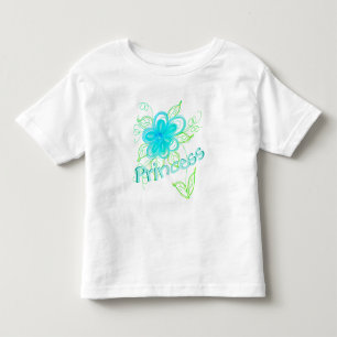 T-shirt Pour Les Tous Petits Chemise de princesse fleurie pour tout-petits