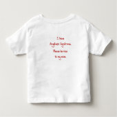 T-shirt Pour Les Tous Petits Chemise de syndrome d'Angelman (Dos)