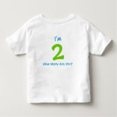 T-shirt Pour Les Tous Petits Chemise de train Boy 2e anniversaire (Dos)
