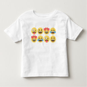 T-shirt Pour Les Tous Petits Chemise d'Emoji - Emoji fait face