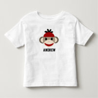 Chemise d'enfant en bas âge de singe de chaussette