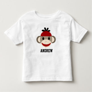 T-shirt Pour Les Tous Petits Chemise d'enfant en bas âge de singe de chaussette