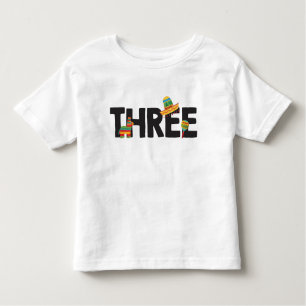 T-shirt Pour Les Tous Petits Chemise fête du troisième anniversaire