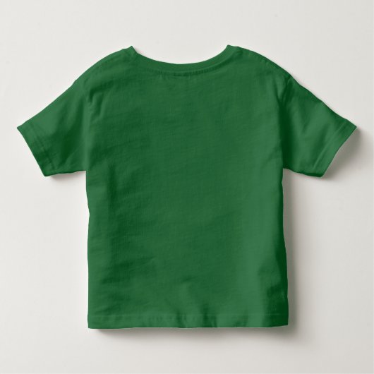 T-shirt Pour Les Tous Petits Chemise Garçon Première Anniversaire Grattée Vert (Dos)
