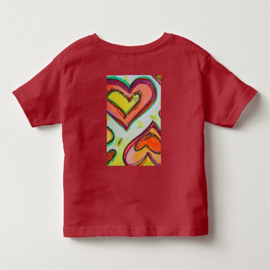T-shirt Pour Les Tous Petits Chemise Hearts Laugh (Dos)