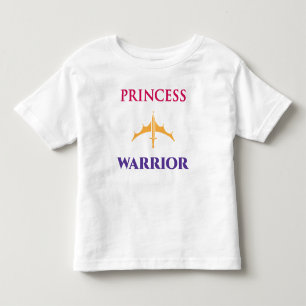 T-shirt Pour Les Tous Petits Chemise légère pour fillettes Princesse guerrière