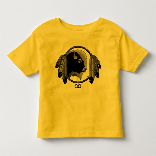 T-shirt Pour Les Tous Petits Chemise Metis Toddler Native Wildlife Art Baby Shi (Devant)