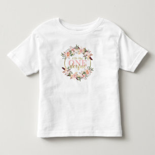 T-shirt Pour Les Tous Petits Chemise Miss ONEderful Anniversaire, Boho, Florale