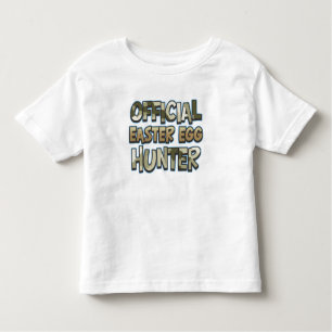 T-shirt Pour Les Tous Petits Chemise officielle de chasseur d'oeufs de Pâques d