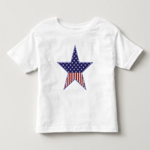 T-shirt Pour Les Tous Petits Chemise patriotique d'enfant en bas âge de drapea