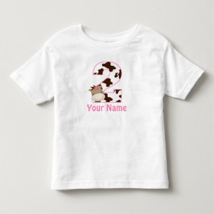 T-shirt Pour Les Tous Petits Chemise personnalisée pour Cheval Filles 2e annive