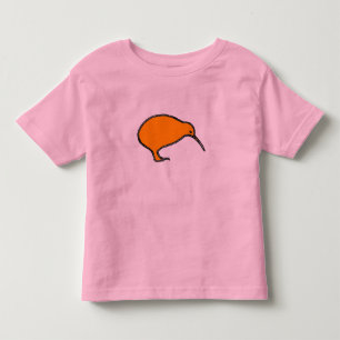 T-shirt Pour Les Tous Petits Chemise pour enfants Orange Kiwi Ringer