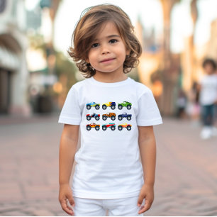 T-shirt Pour Les Tous Petits Chemise pour tout-petit avec des monstres rétro à