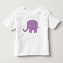 Chemise pourpre d'enfant en bas âge d'éléphant