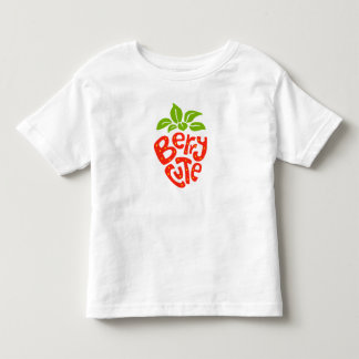 T-shirt Pour Les Tous Petits Chemise Rouge Verte Baie Mignonne Fraise