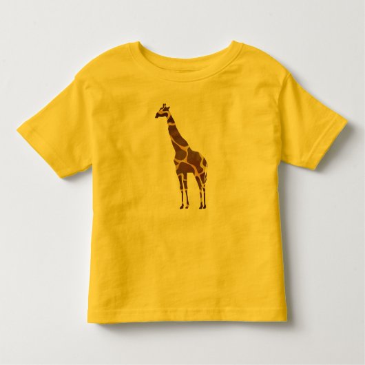 T-shirt Pour Les Tous Petits Chemises en silhouette Brown et jaune (Devant)