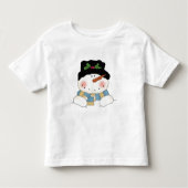 T-shirt Pour Les Tous Petits Chemises et cadeaux Snowman souriants (Devant)