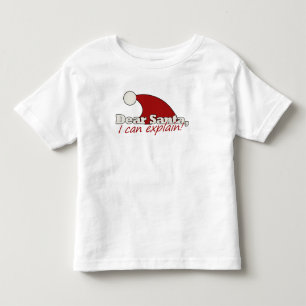 T-shirt Pour Les Tous Petits Cher Père Noël, je peux vous expliquer