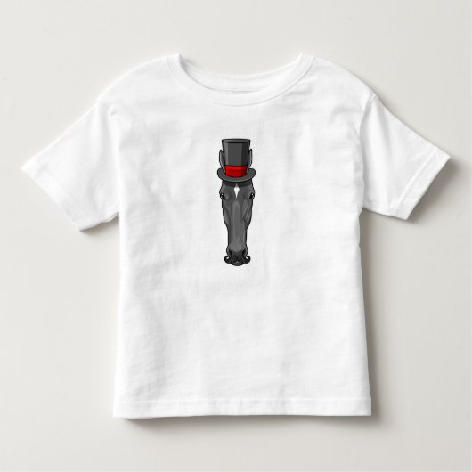 T-shirt Pour Les Tous Petits Cheval avec Cylindre (Devant)
