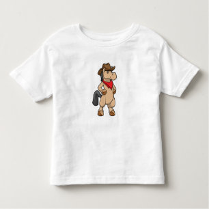 T-shirt Pour Les Tous Petits Cheval en cow-boy