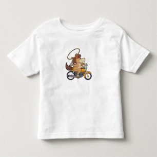 T-shirt Pour Les Tous Petits Cheval en cowboy avec lasso et moto