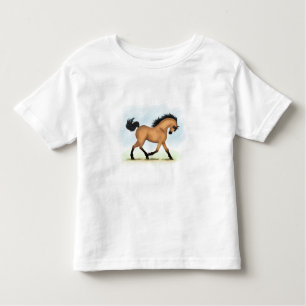 T-shirt Pour Les Tous Petits Cheval équestre en peau de boule