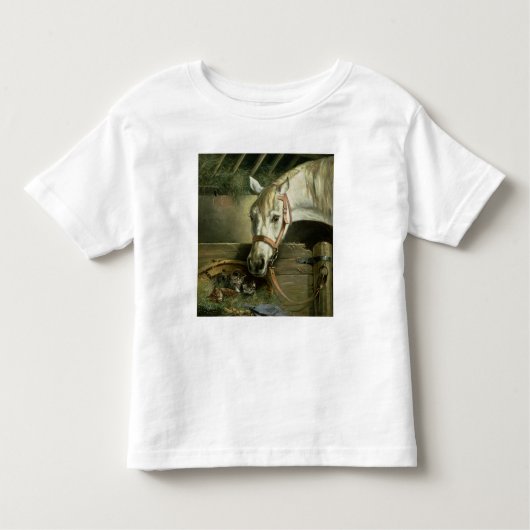 T-shirt Pour Les Tous Petits Cheval et chatons, 1890 (Devant)