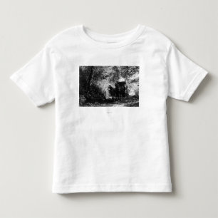 T-shirt Pour Les Tous Petits Chevaux de fret faisant une pause