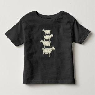 T-shirt Pour Les Tous Petits Chèvre Retro