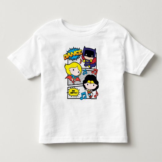 T-shirt Pour Les Tous Petits Chibi Héros Danse (Devant)