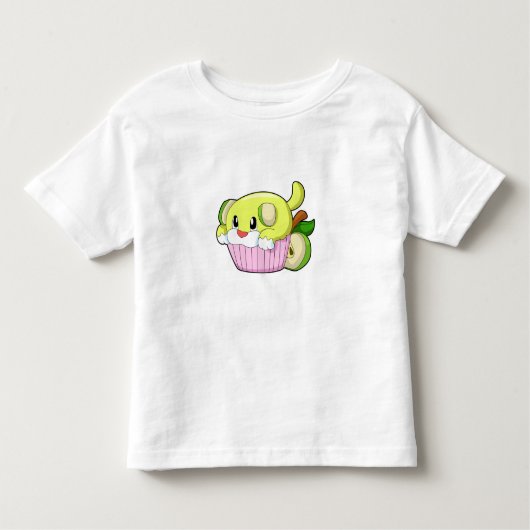 T-shirt Pour Les Tous Petits Chien avec gâteau (Devant)