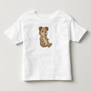 T-shirt Pour Les Tous Petits Chien avec sucré Lollipop