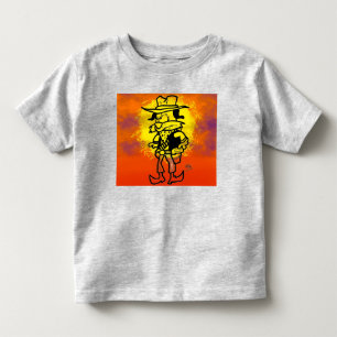 T-shirt Pour Les Tous Petits Chien hors-la-loi au coucher du soleil