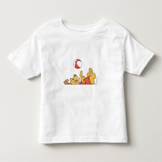 T-shirt Pour Les Tous Petits Chien jouant avec la boule (Devant)