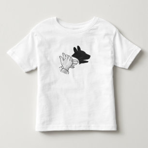 T-shirt Pour Les Tous Petits Chien Silhouette main