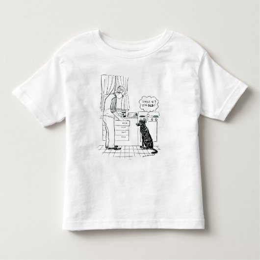 T-shirt Pour Les Tous Petits Chien vieillissant (Devant)
