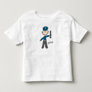 T-shirt Pour Les Tous Petits Chiffre de bâton de policier