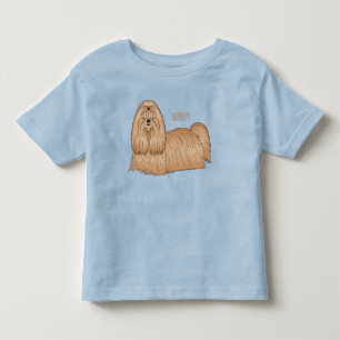 T-shirt Pour Les Tous Petits Chih tzu long cheveux dessin de chien