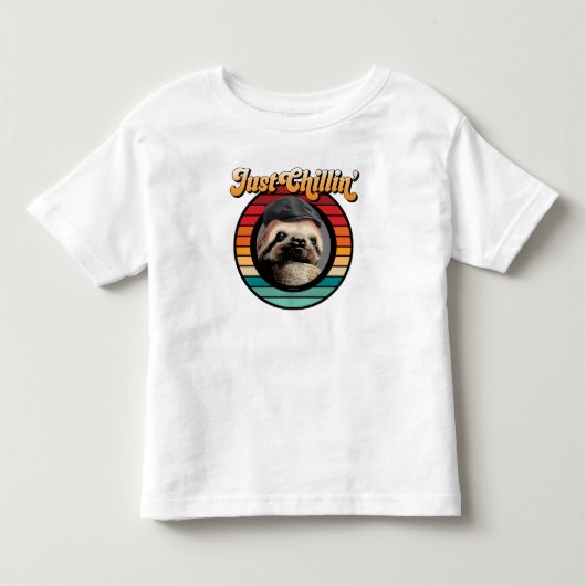 T-shirt Pour Les Tous Petits Chillin' Sloth (Devant)