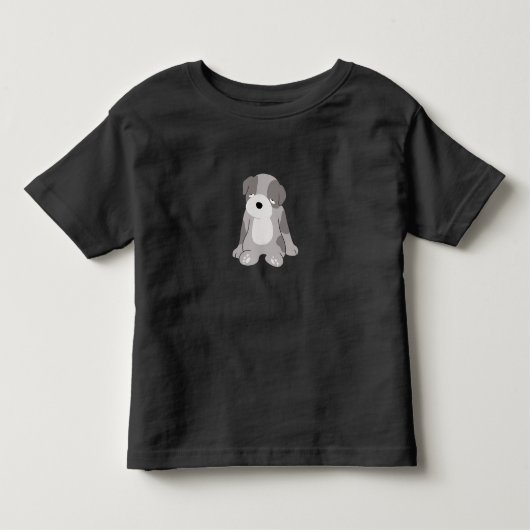 T-shirt Pour Les Tous Petits Chiot endormi (Devant)
