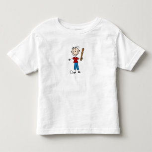 T-shirt Pour Les Tous Petits Chirte de baseball Figure Family Stick