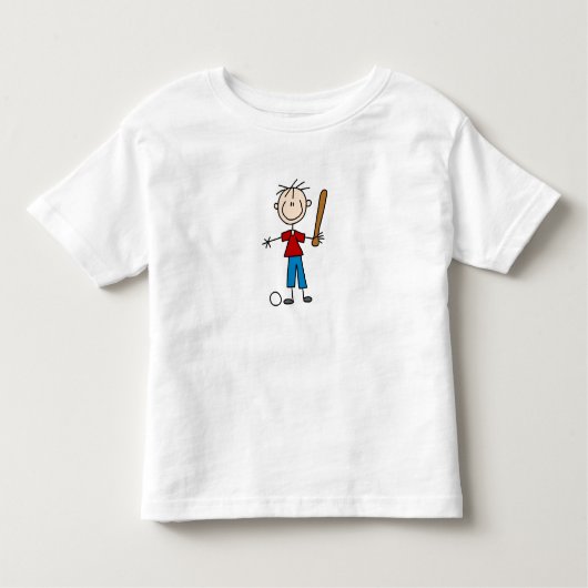 T-shirt Pour Les Tous Petits Chirte de baseball Figure Family Stick (Devant)