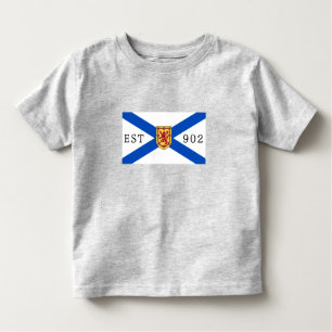T-shirt Pour Les Tous Petits Chirurgie de la Nouvelle-Écosse drapeau 902 modifi