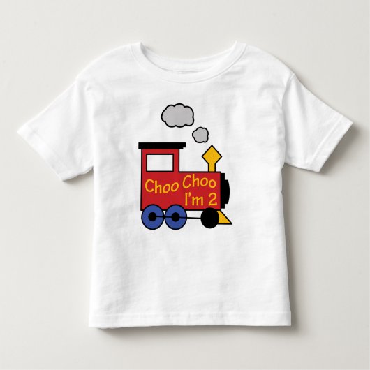 T-shirt Pour Les Tous Petits Choo Choo Je suis deux (Devant)