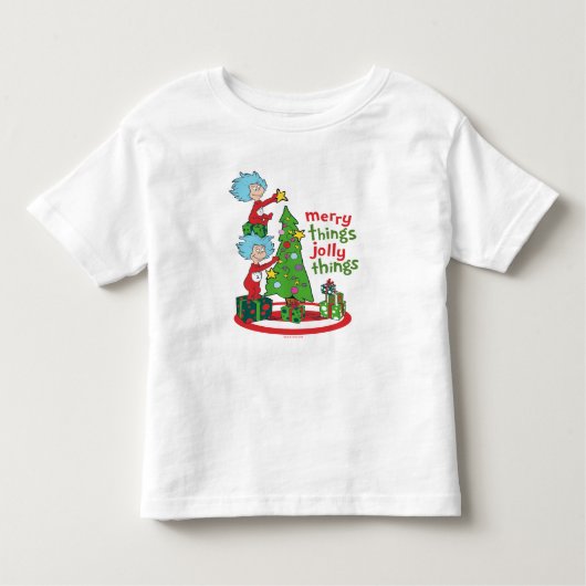 T-shirt Pour Les Tous Petits Chose Une Chose Deux Merry Things Jolly Things (Devant)