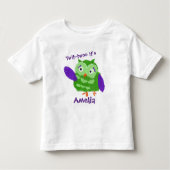 T-shirt Pour Les Tous Petits Chouette Cute personnalisée (Devant)