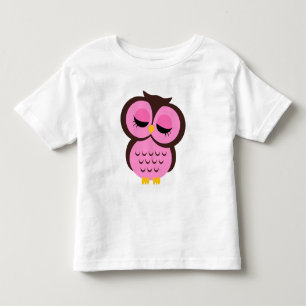 T-shirt Pour Les Tous Petits Chouette rose